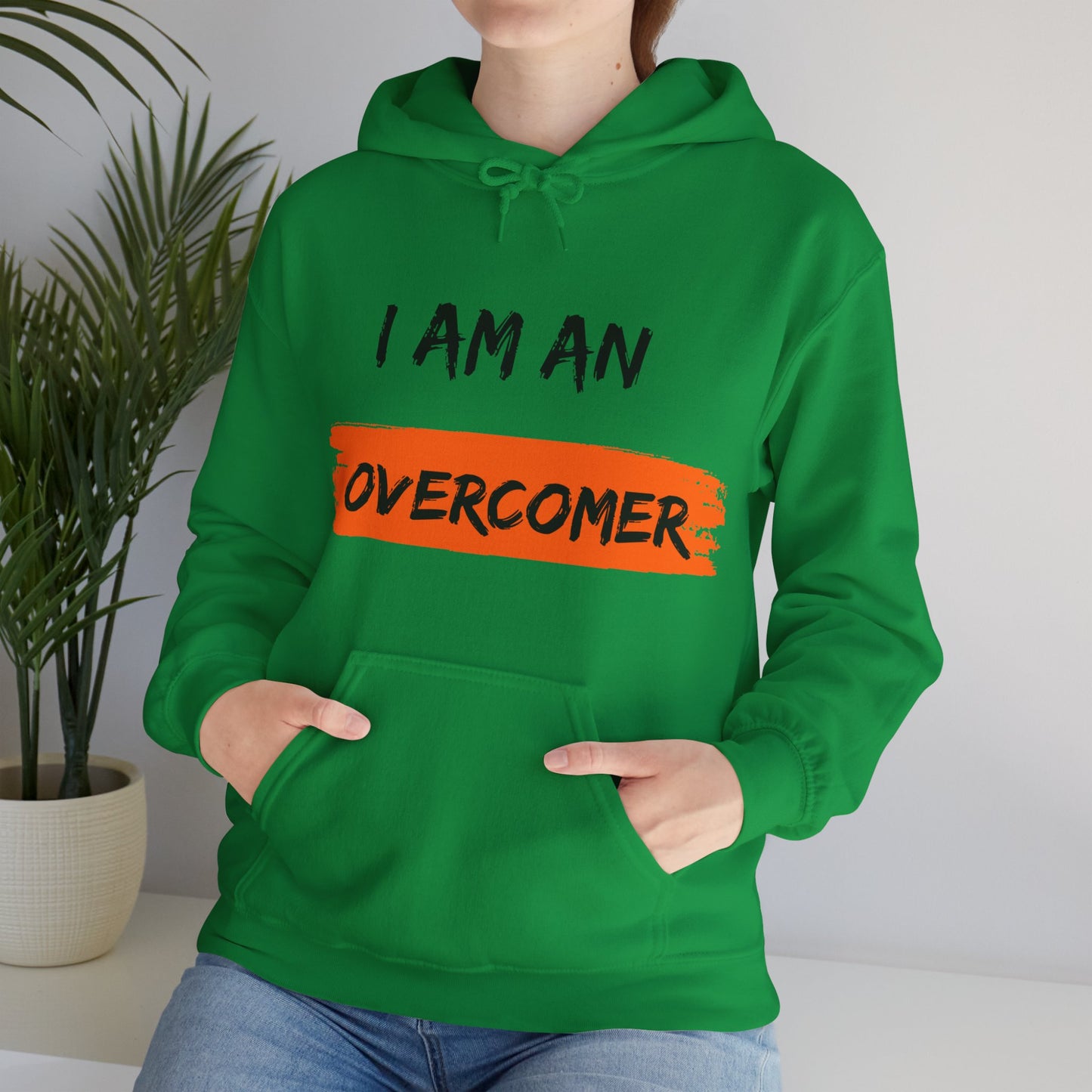 Unisex Hooded Sweatshirt - I am an overcomer