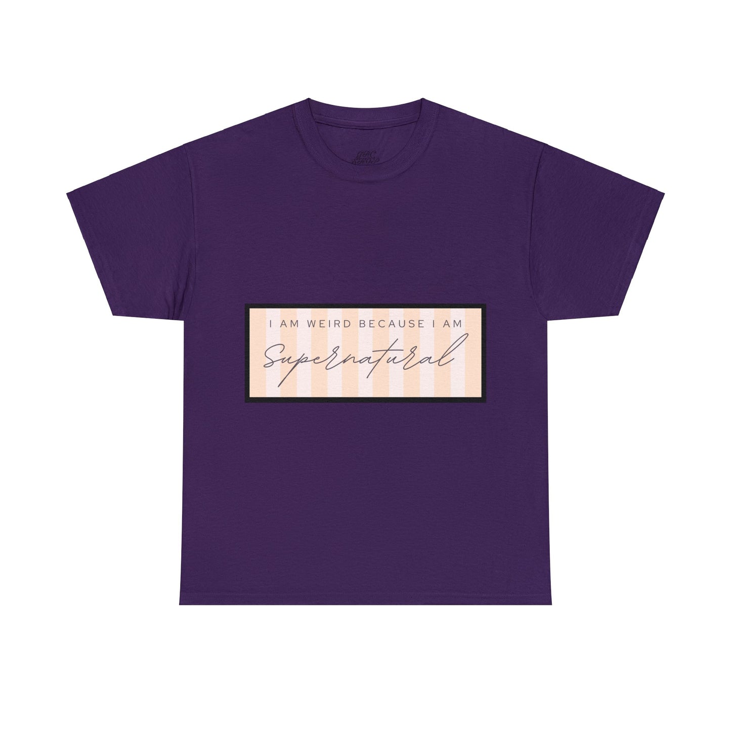Unisex Heavy Cotton Tee - I am weird because I am supernatural