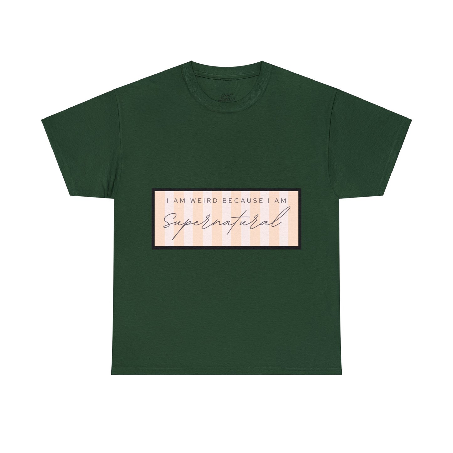 Unisex Heavy Cotton Tee - I am weird because I am supernatural