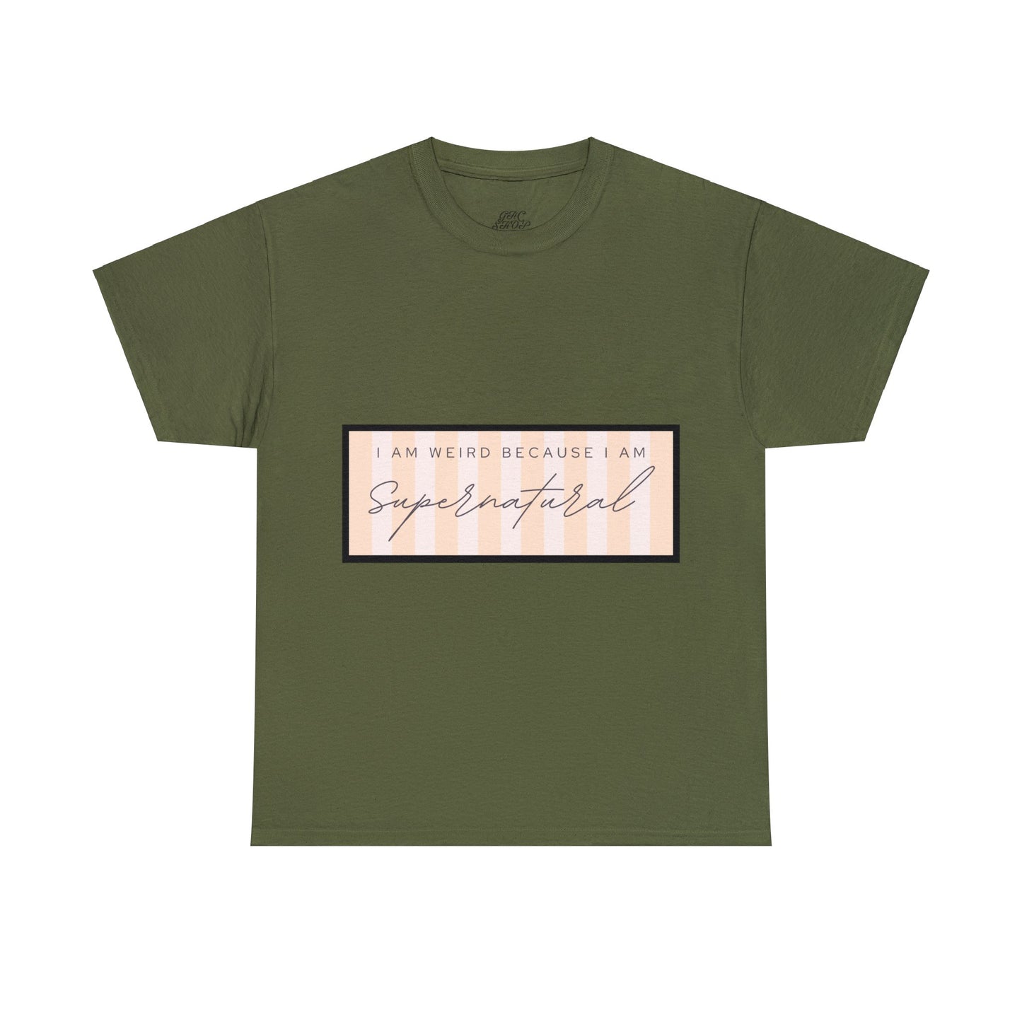 Unisex Heavy Cotton Tee - I am weird because I am supernatural