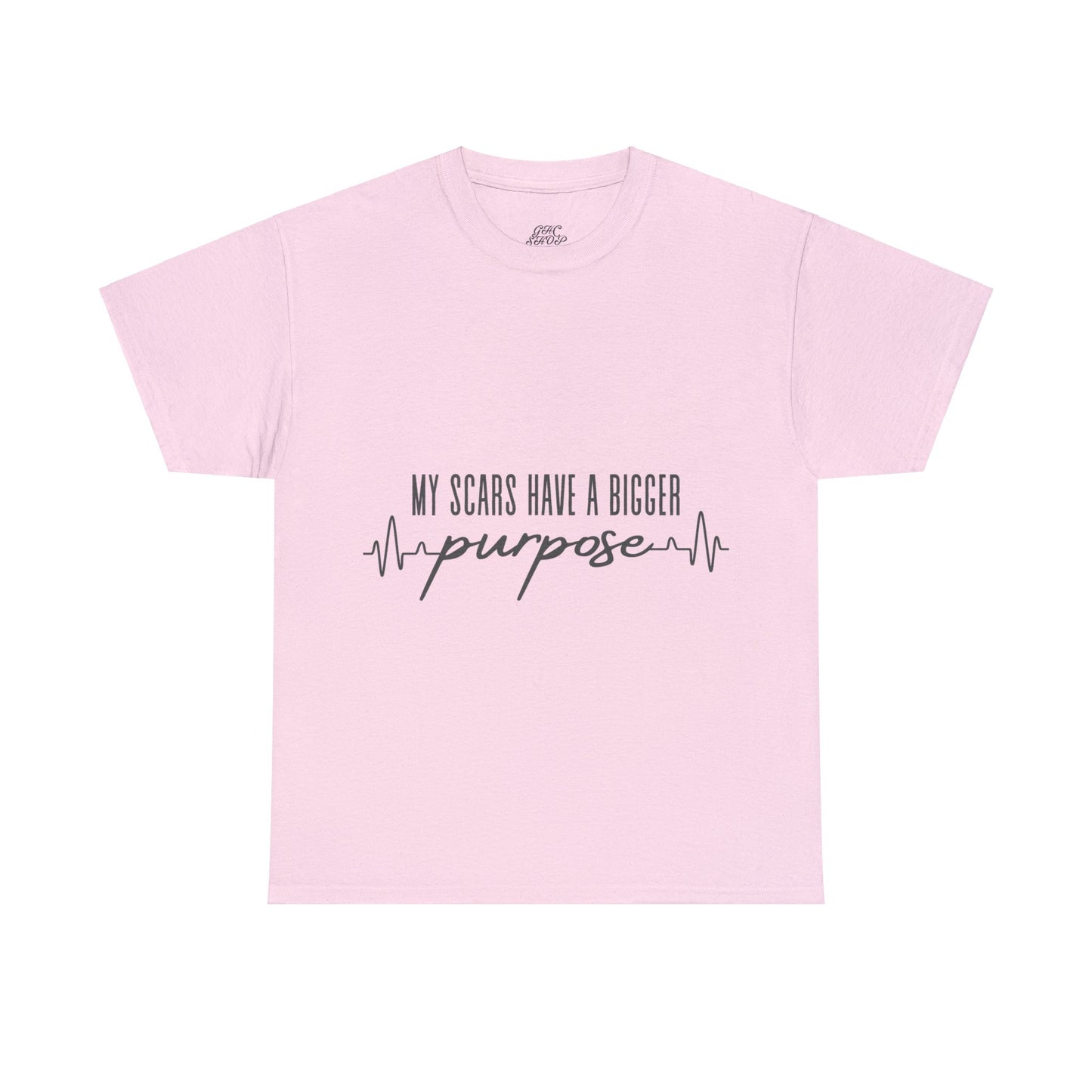 Unisex Heavy Cotton Tee - My scars serve a bigger purpose