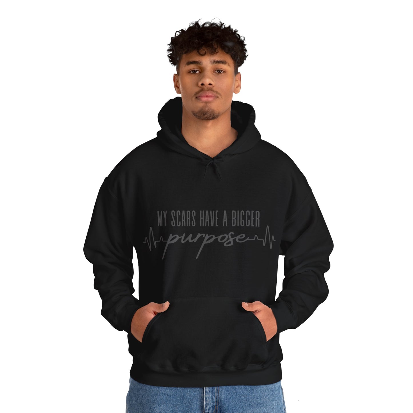 Unisex Hooded Sweatshirt - My scars serve a bigger purpose