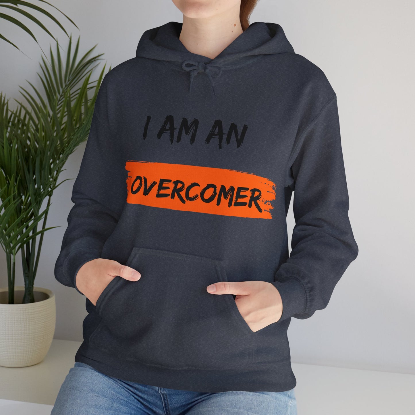 Unisex Hooded Sweatshirt - I am an overcomer
