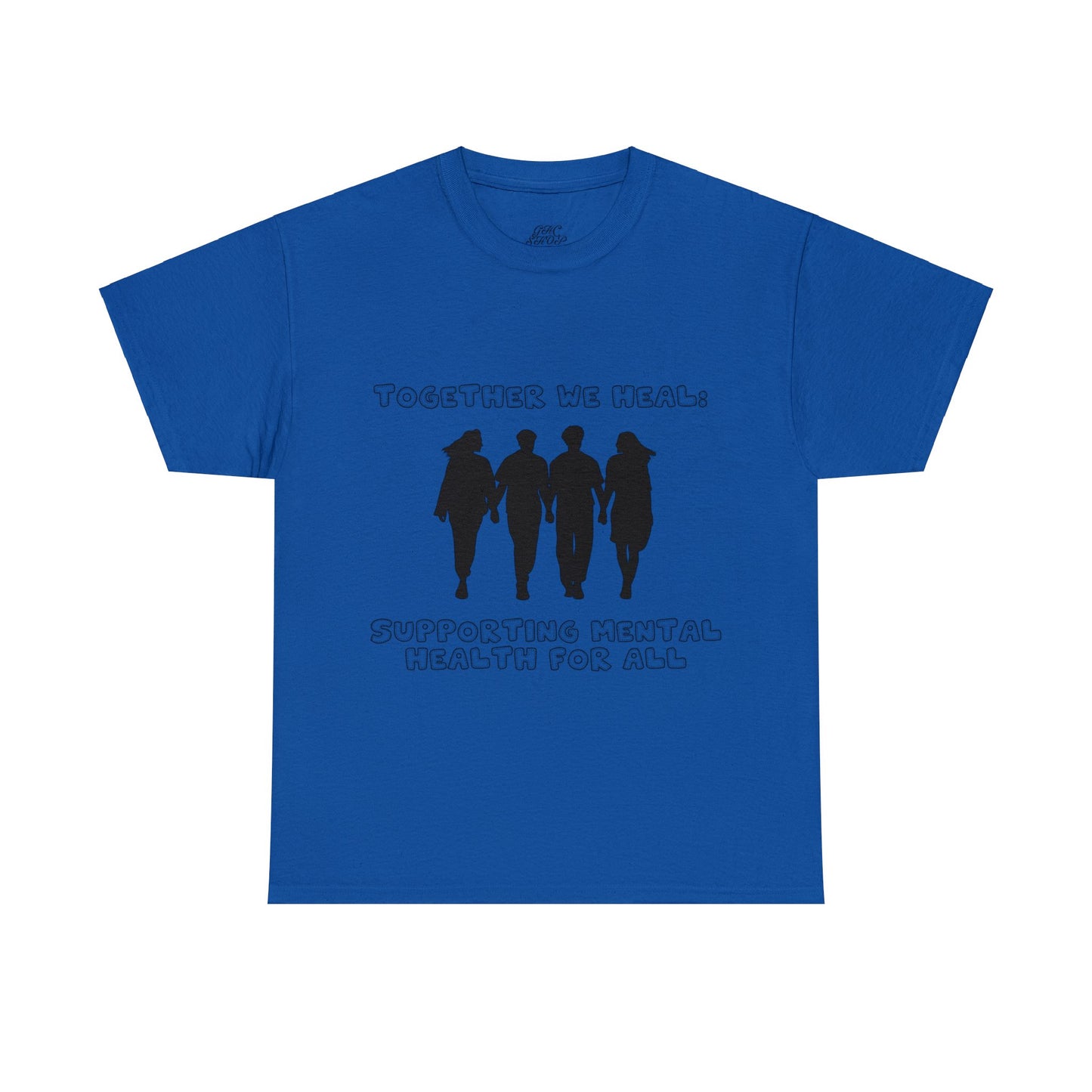 Unisex Heavy Cotton Tee - Together We Heal: Supporting Mental Health for All