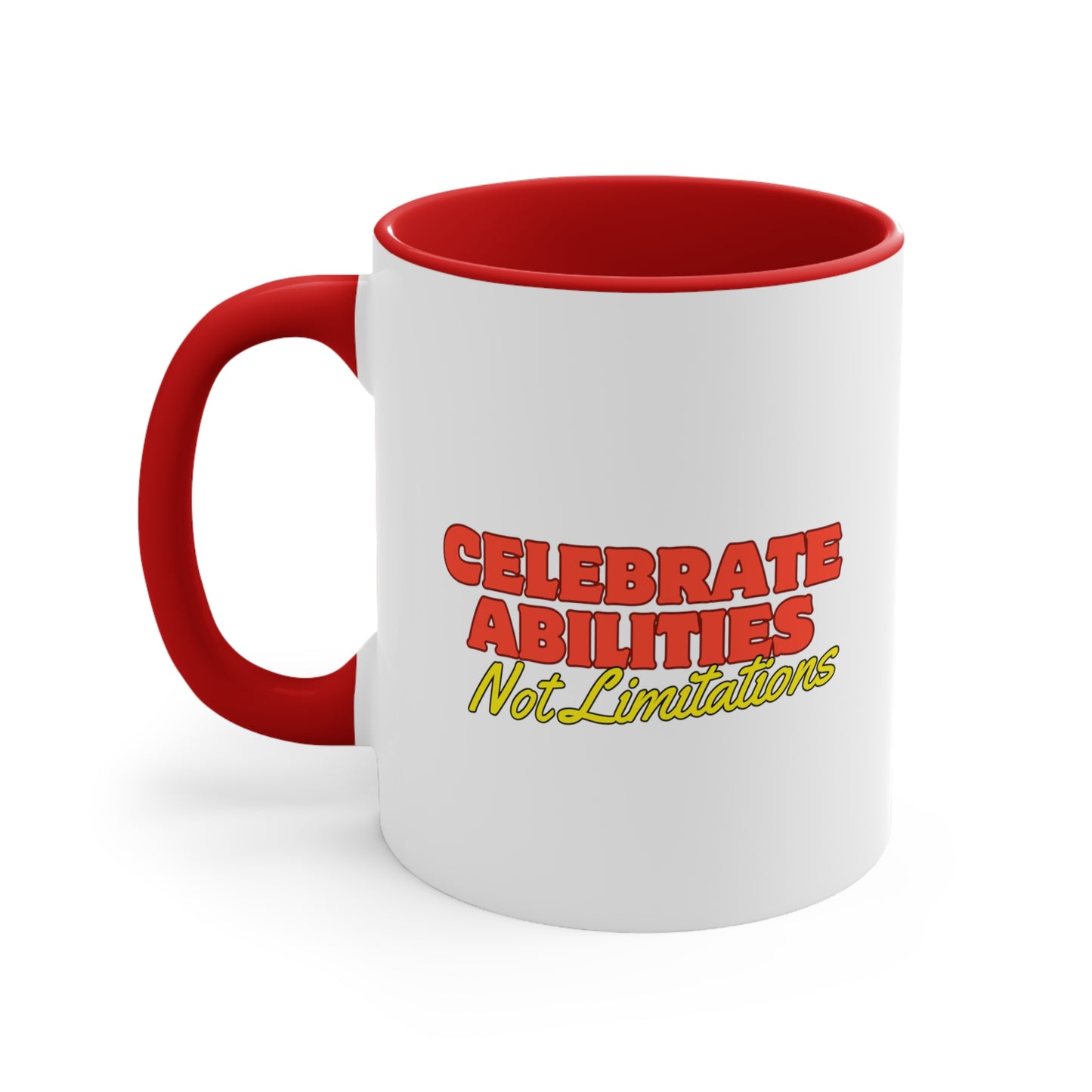 Accent Coffee Mug - Celebrate Abilities, Not Limitations