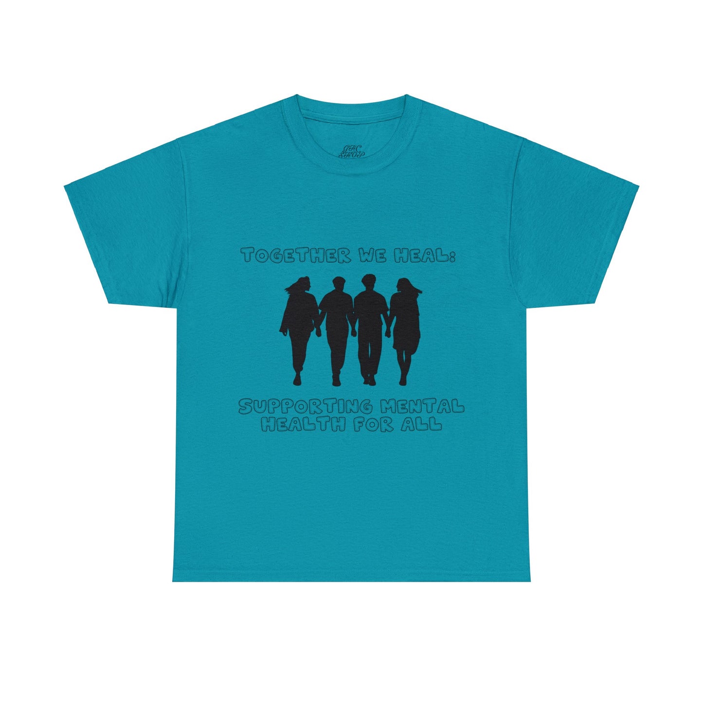 Unisex Heavy Cotton Tee - Together We Heal: Supporting Mental Health for All