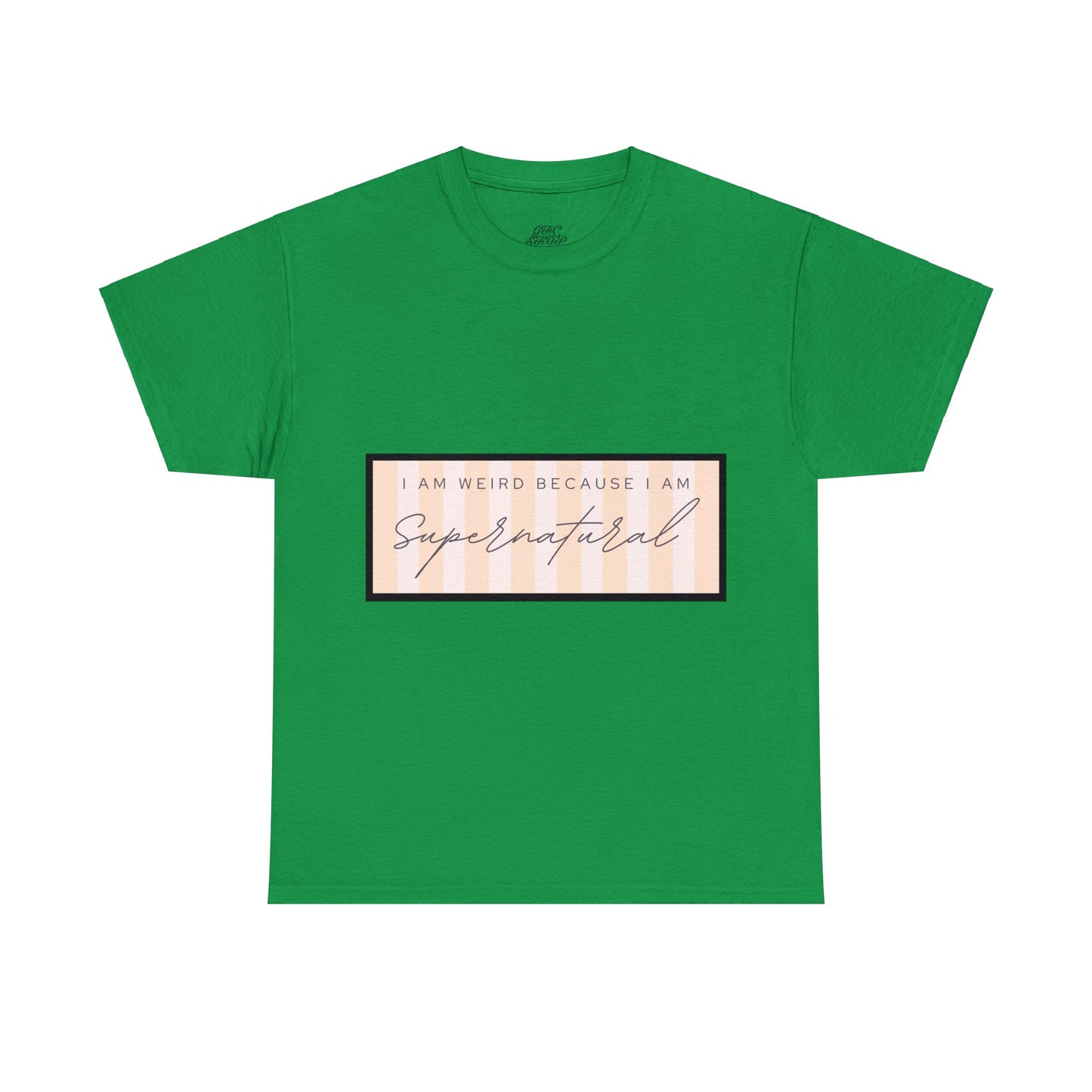 Unisex Heavy Cotton Tee - I am weird because I am supernatural