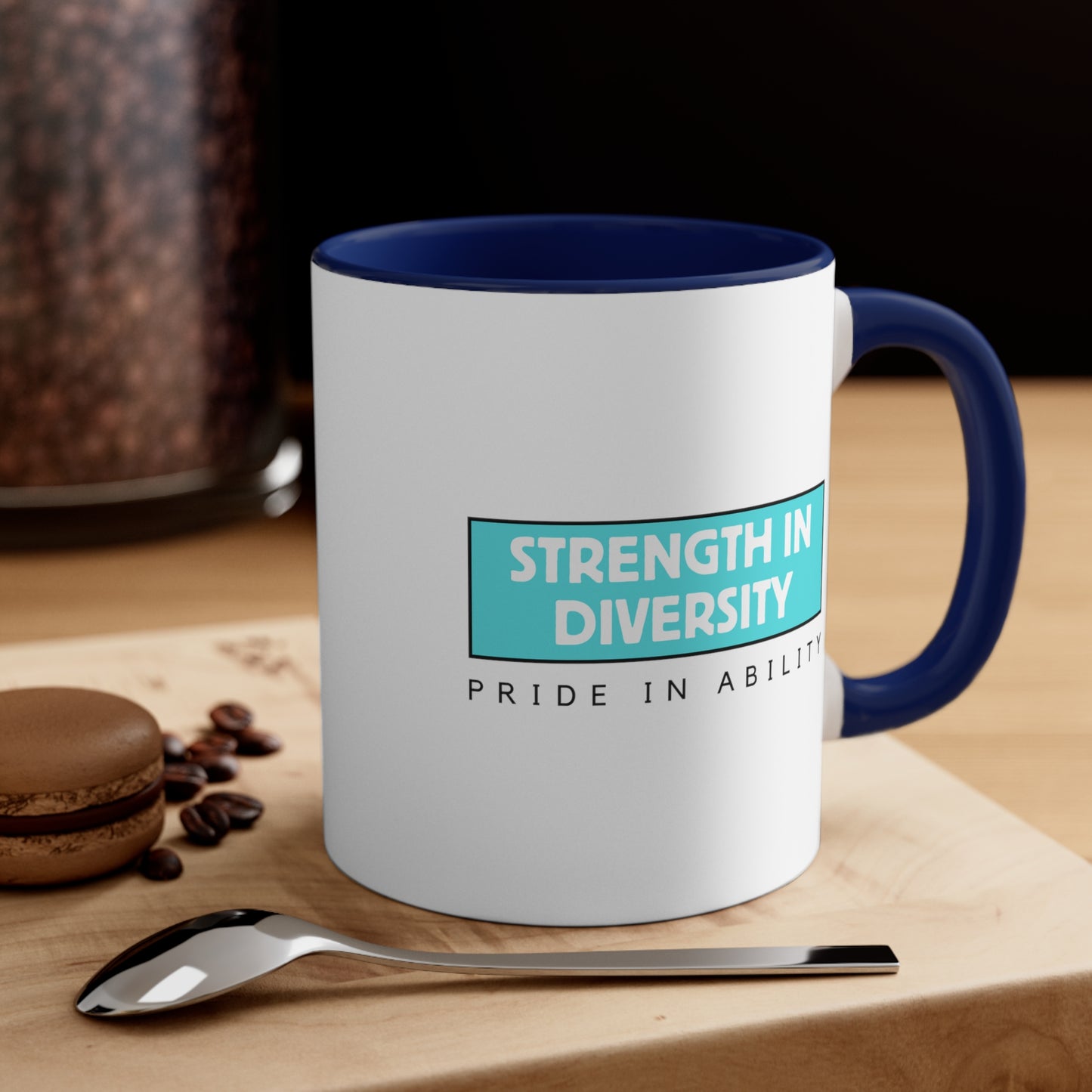 Accent Coffee Mug - Strength in Diversity, Pride in Ability