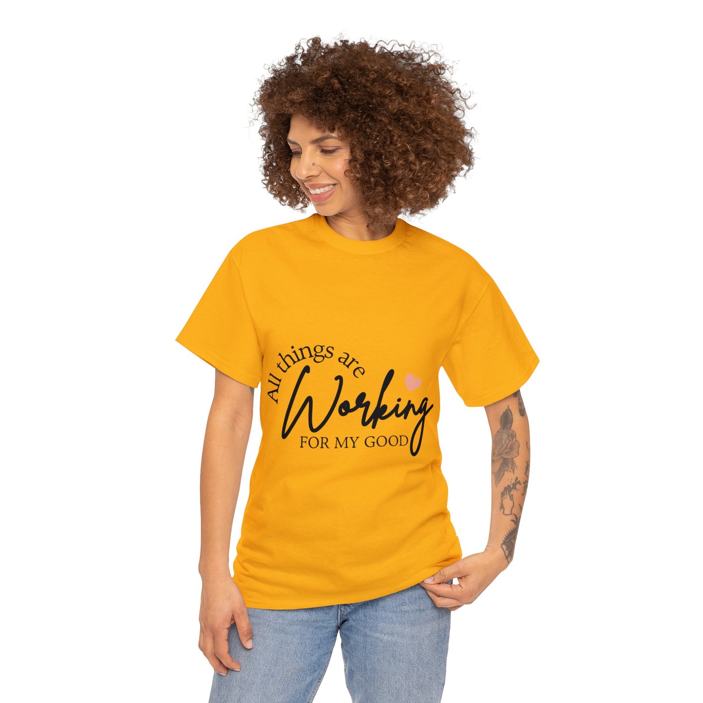 Unisex Heavy Cotton Tee - All things are working for my good