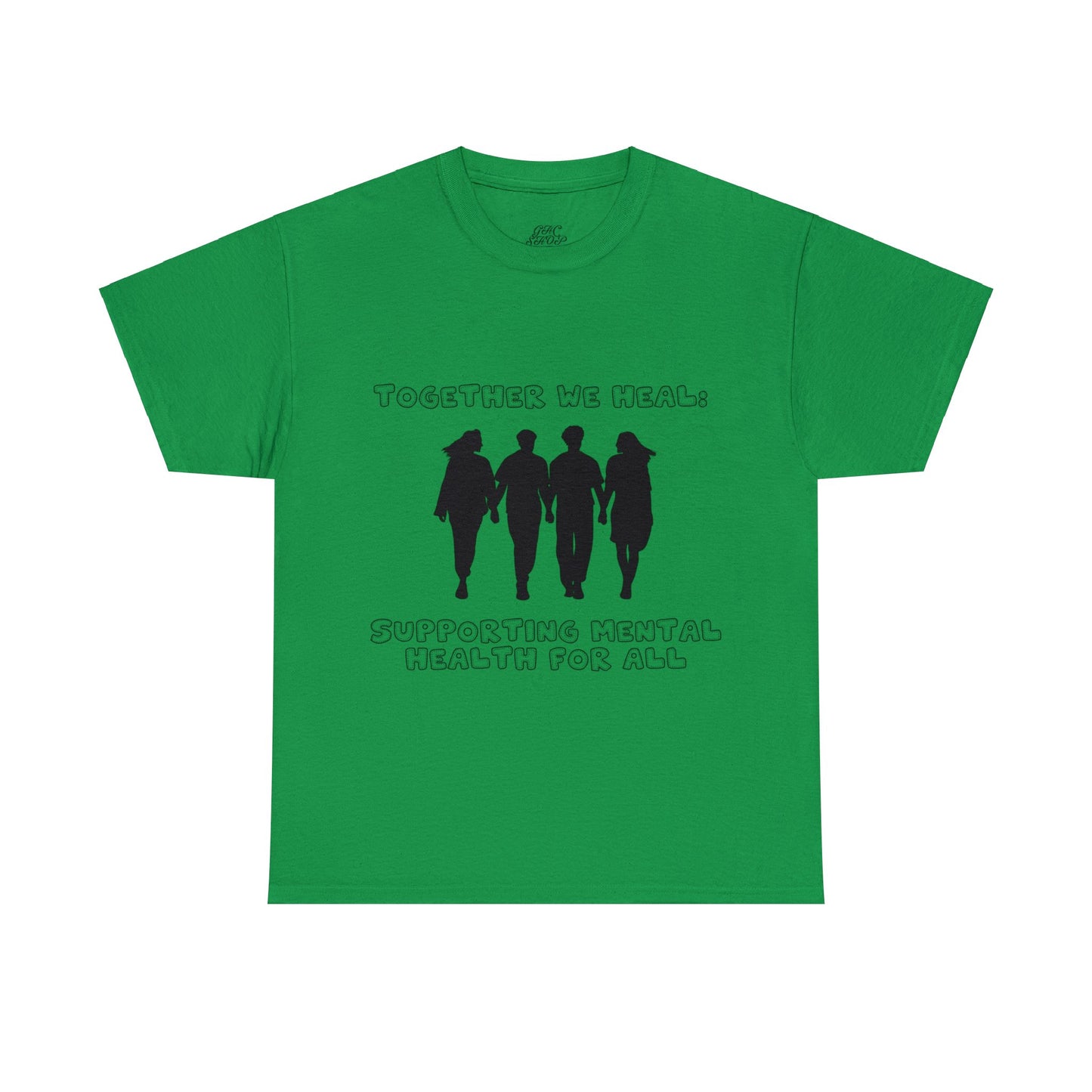 Unisex Heavy Cotton Tee - Together We Heal: Supporting Mental Health for All