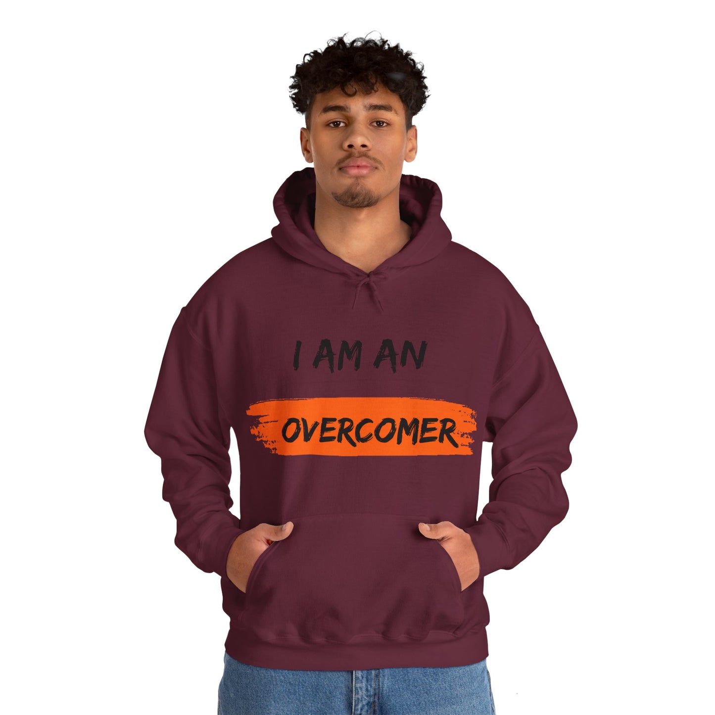 Unisex Hooded Sweatshirt - I am an overcomer