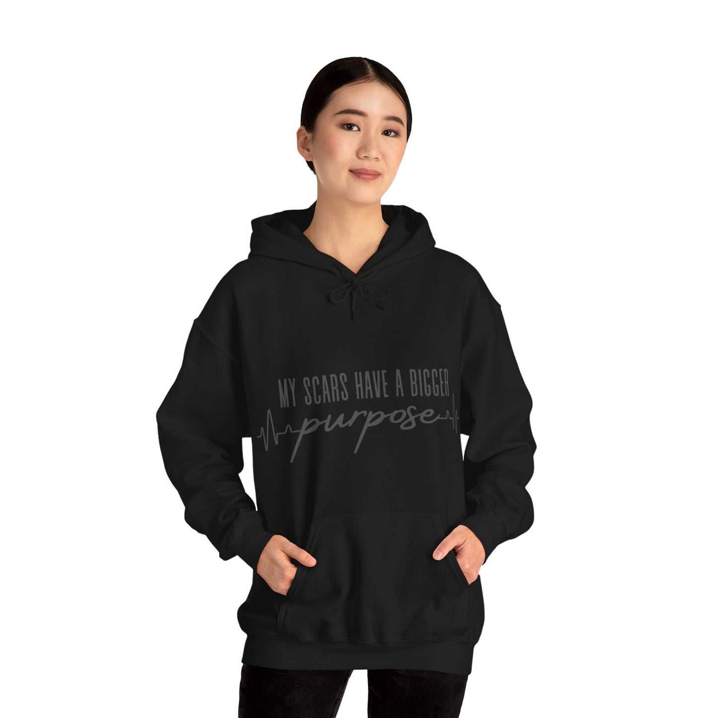 Unisex Hooded Sweatshirt - My scars serve a bigger purpose