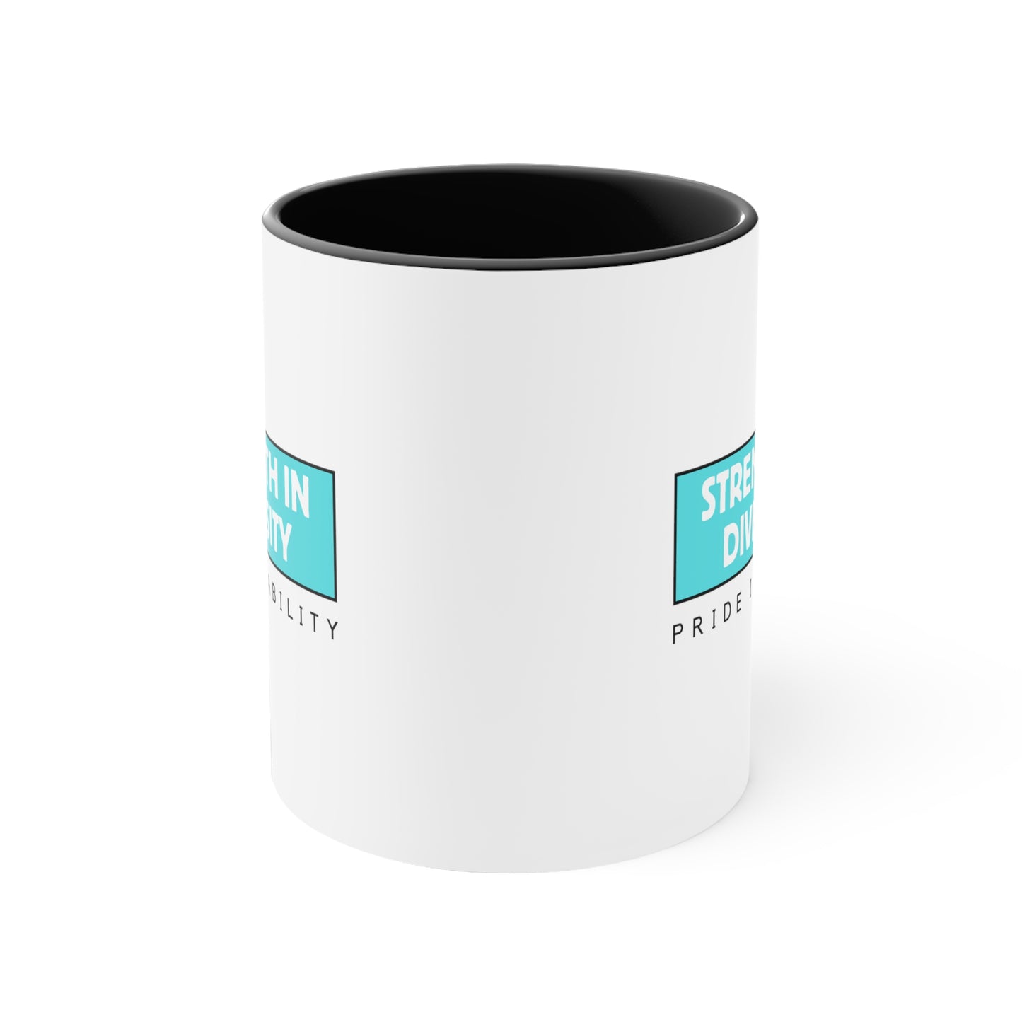 Accent Coffee Mug - Strength in Diversity, Pride in Ability