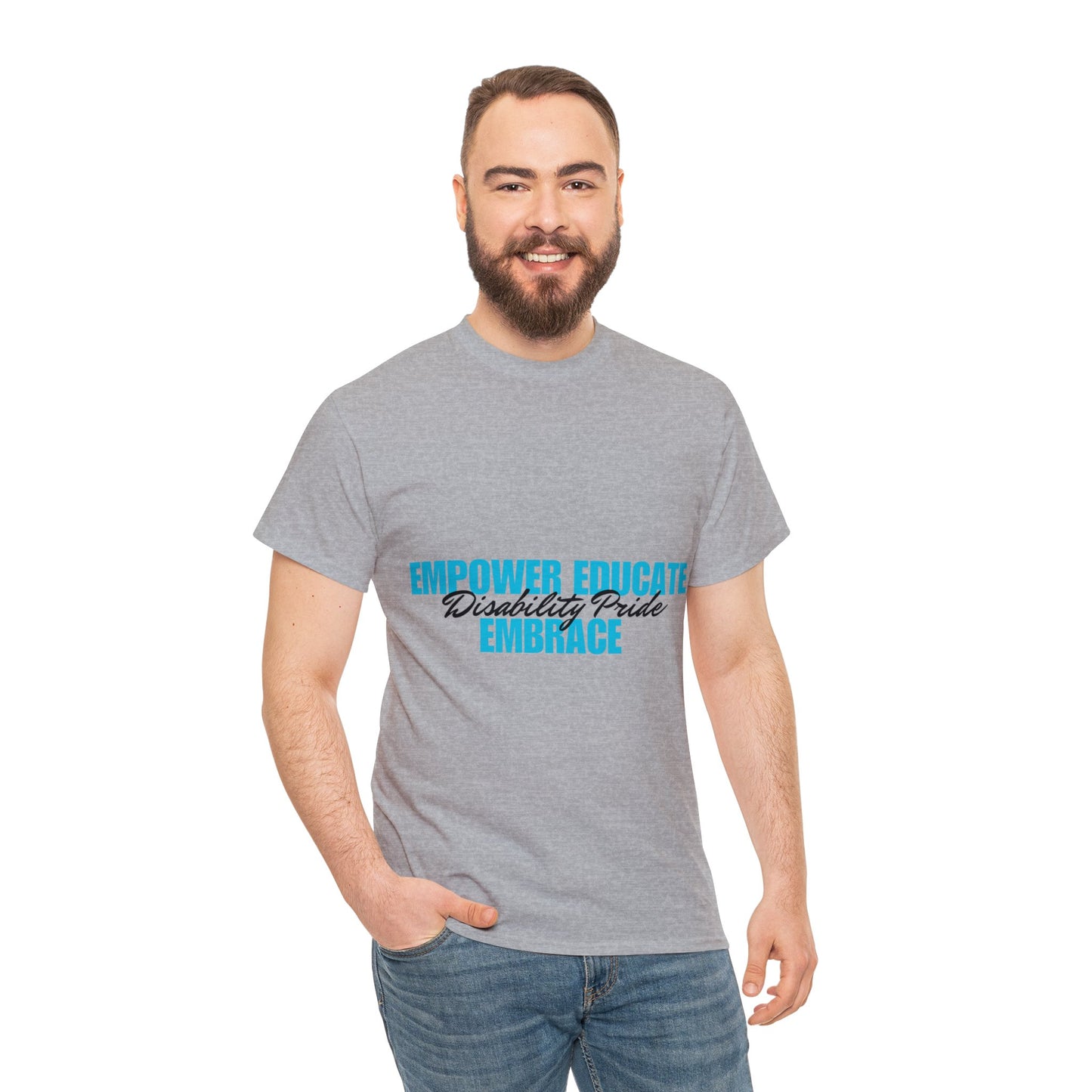 Unisex T-Shirt - Empower, Educate, Embrace Disability Pride
