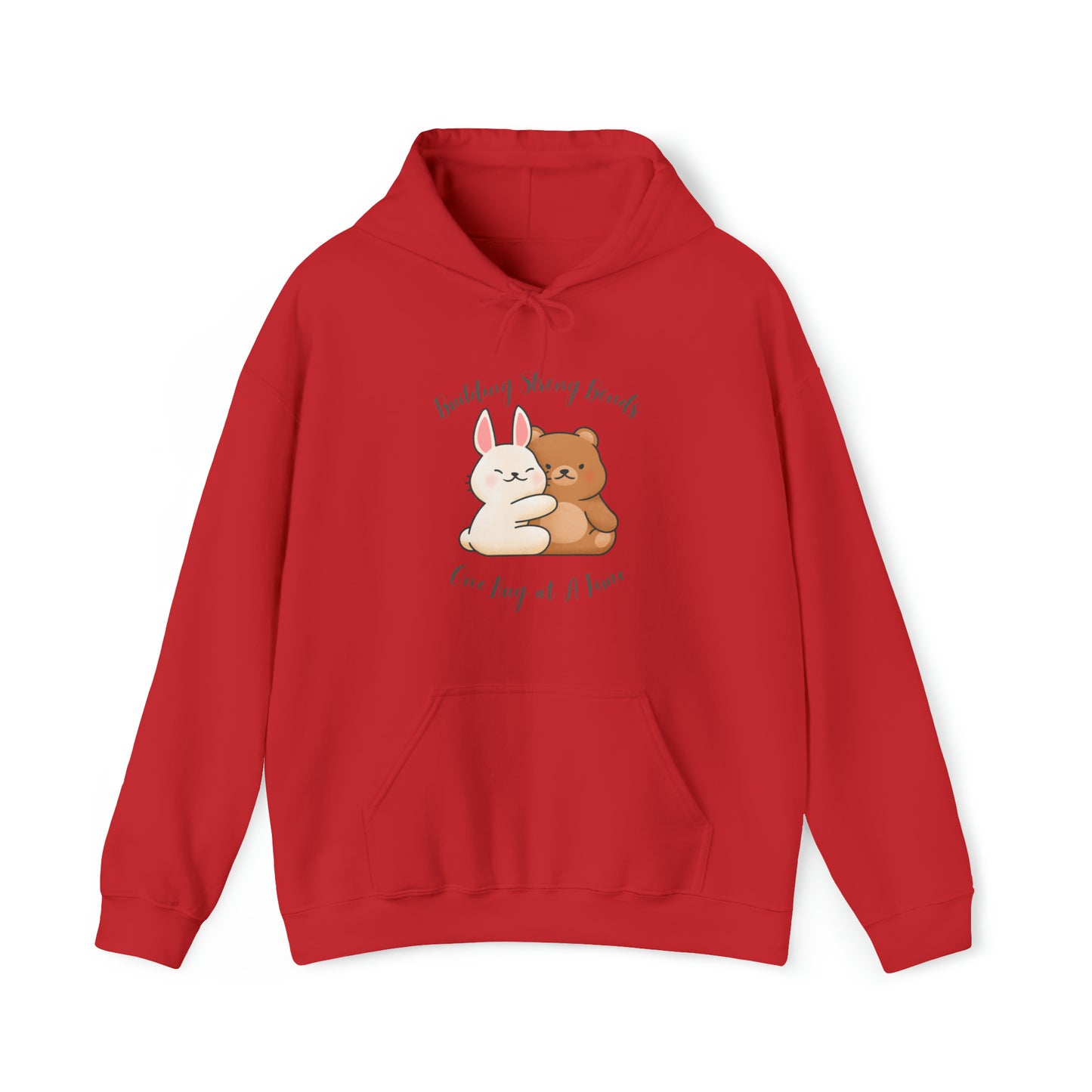 Unisex Hooded Sweatshirt - Building Strong Bonds, One Hug at a Time