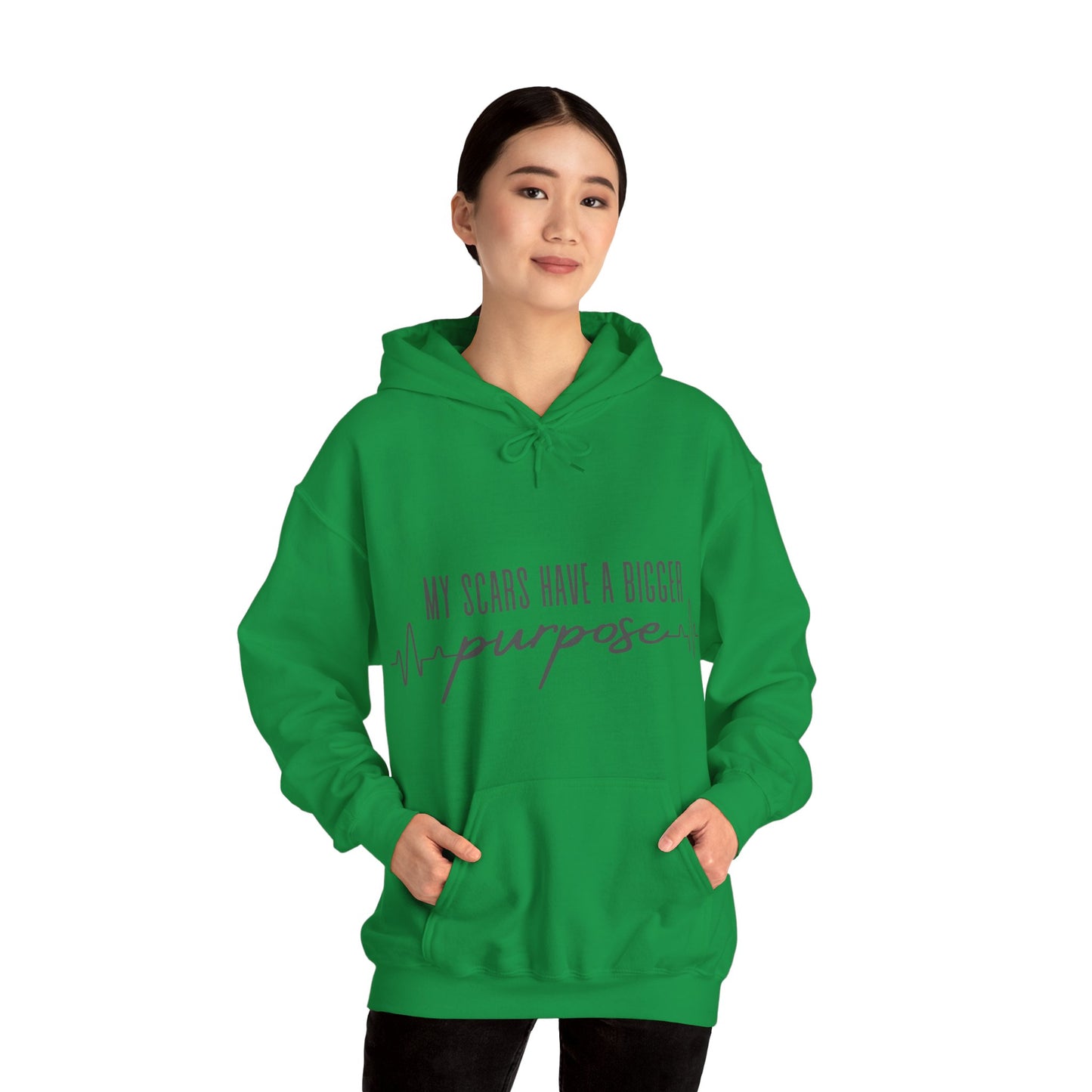 Unisex Hooded Sweatshirt - My scars serve a bigger purpose