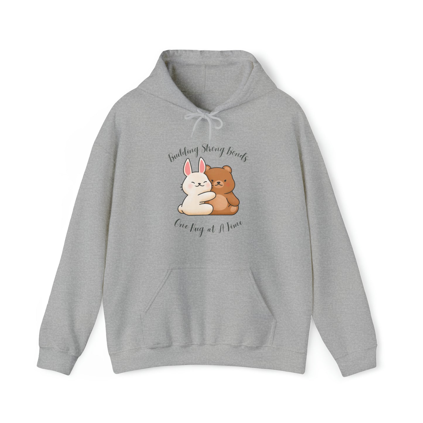 Unisex Hooded Sweatshirt - Building Strong Bonds, One Hug at a Time