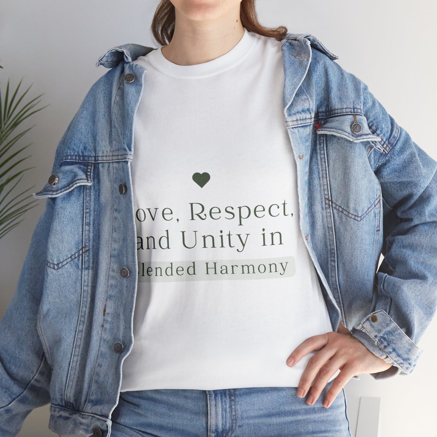 Unisex T-Shirt - Love, Respect, and Unity in Blended Harmony