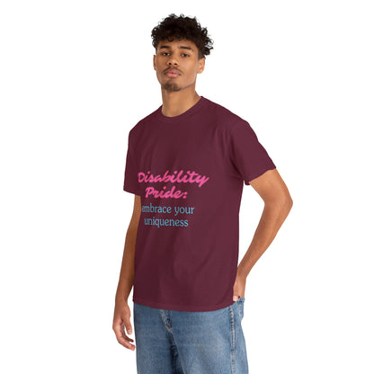 Unisex T-Shirt - Disability Pride: Embrace Your Uniqueness