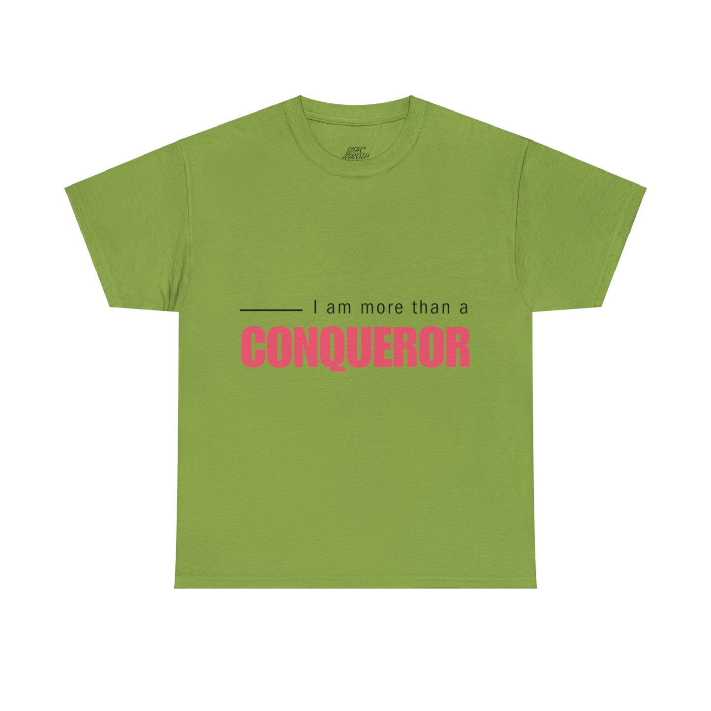 Unisex Heavy Cotton Tee - I am more than a conqueror