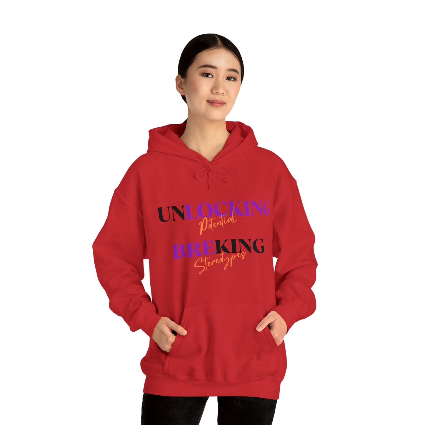 Unisex Hooded Sweatshirt - Unlocking Potential, Breaking Stereotypes