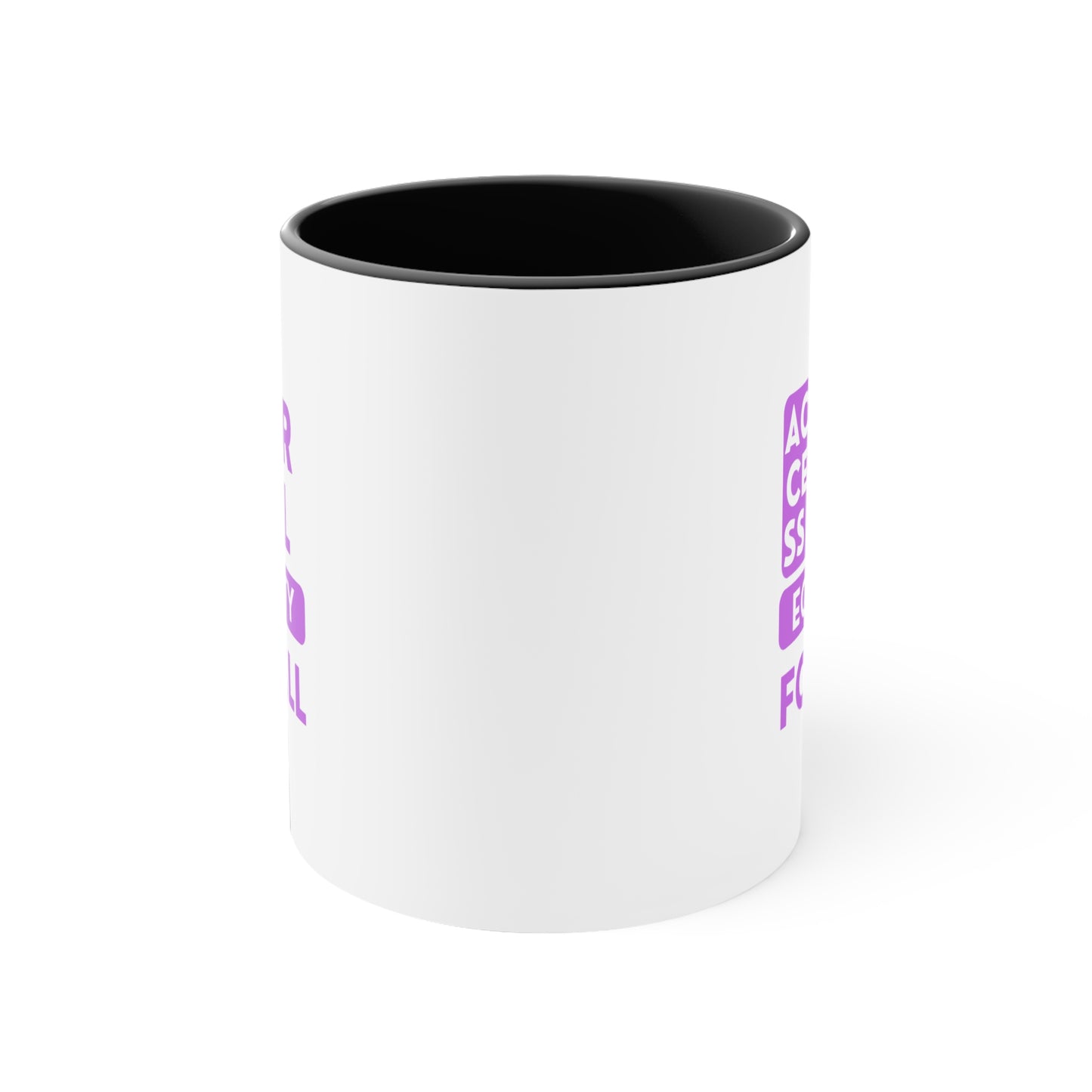 Accent Coffee Mug - Access for All, Equality for All