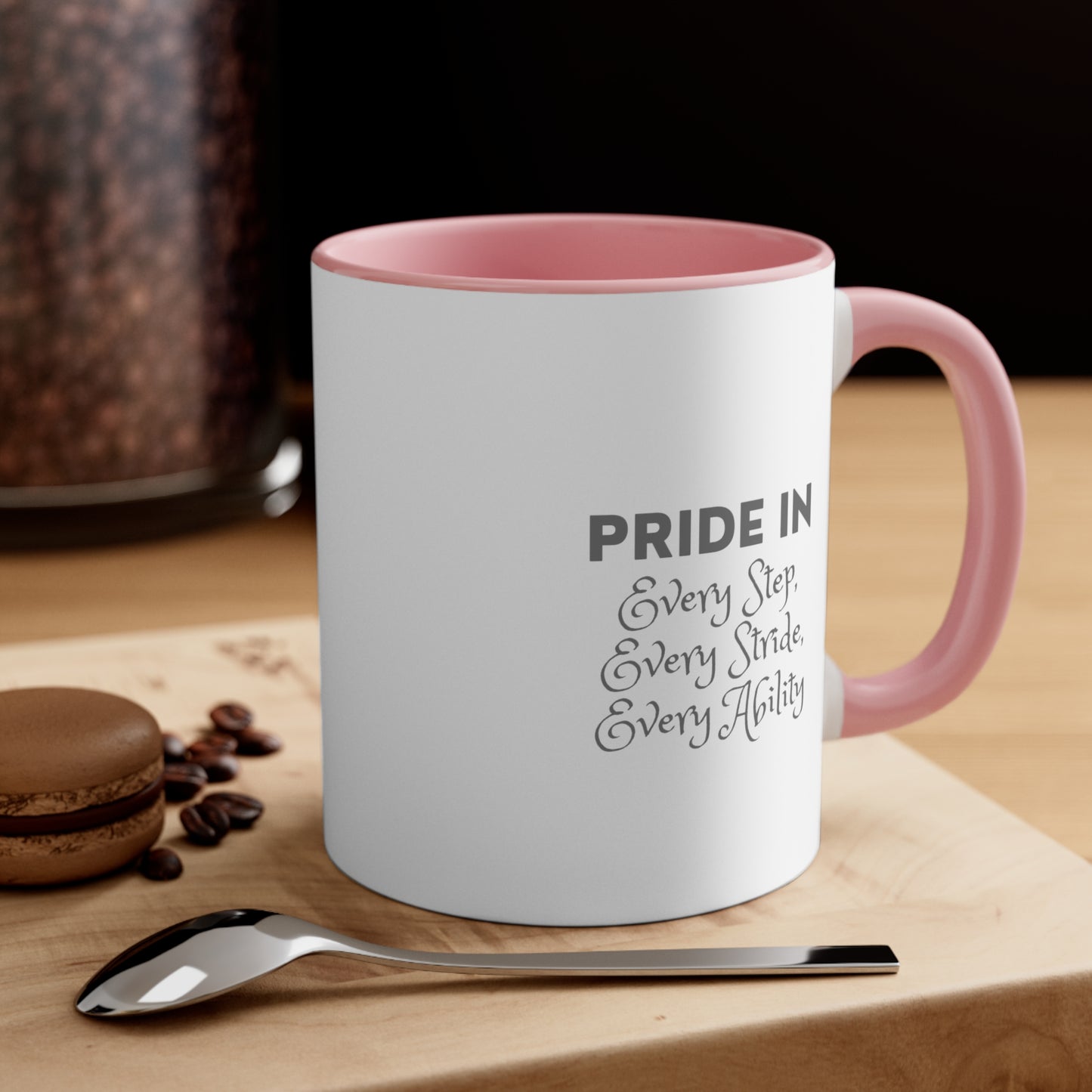 Accent Coffee Mug - Pride in Every Step, Every Stride, Every Ability