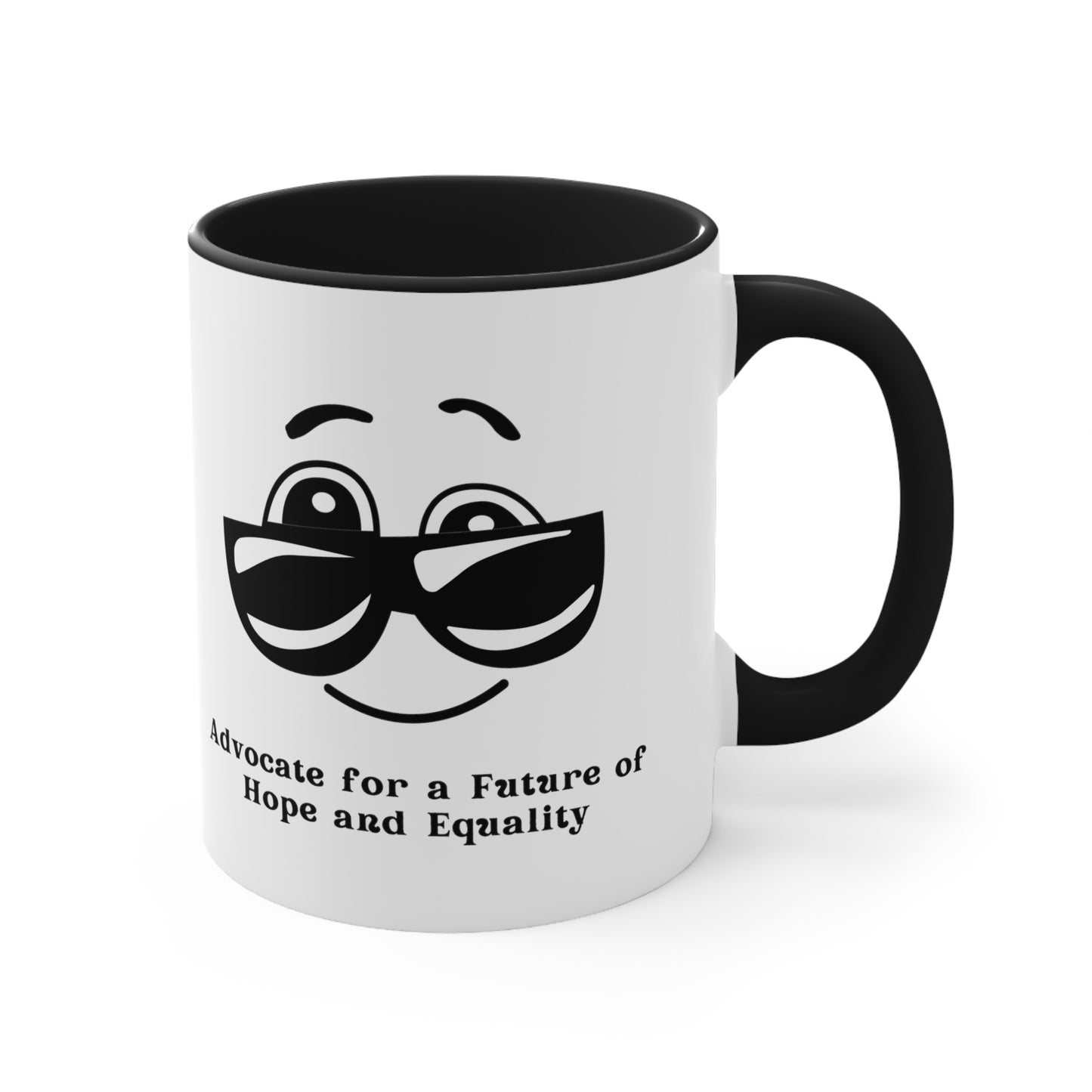 Accent Coffee Mug - Advocate for a Future of Hope and Equality