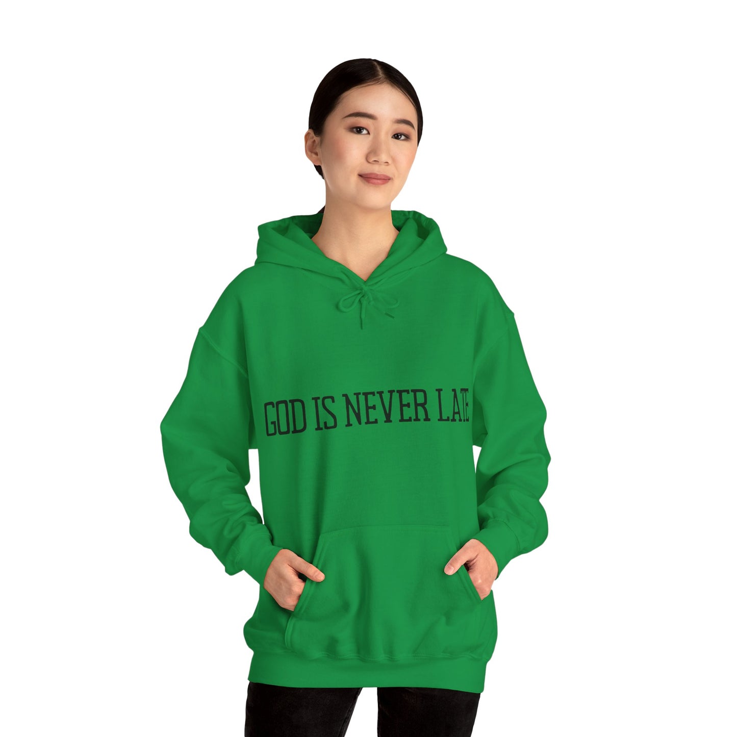 Unisex Hooded Sweatshirt - God is never late