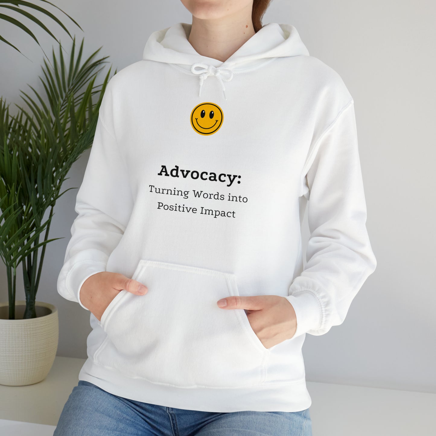 Unisex Hooded Sweatshirt - Advocacy: Turning Words into Positive Impact