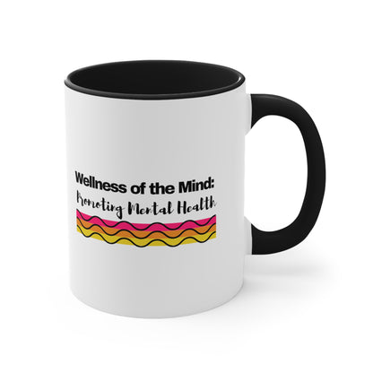 Accent Coffee Mug - Wellness of the Mind: Promoting Mental Health