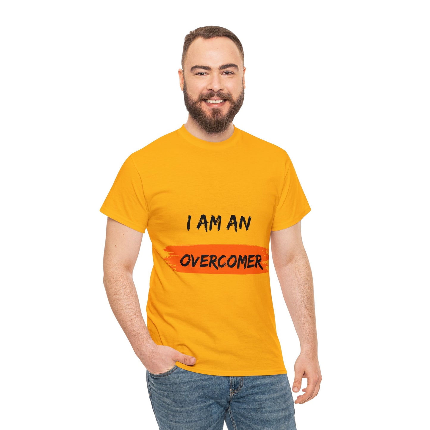 Unisex Heavy Cotton Tee -  I am an overcomer