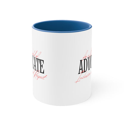 Accent Coffee Mug - Advocate for a World of Inclusion and Respect