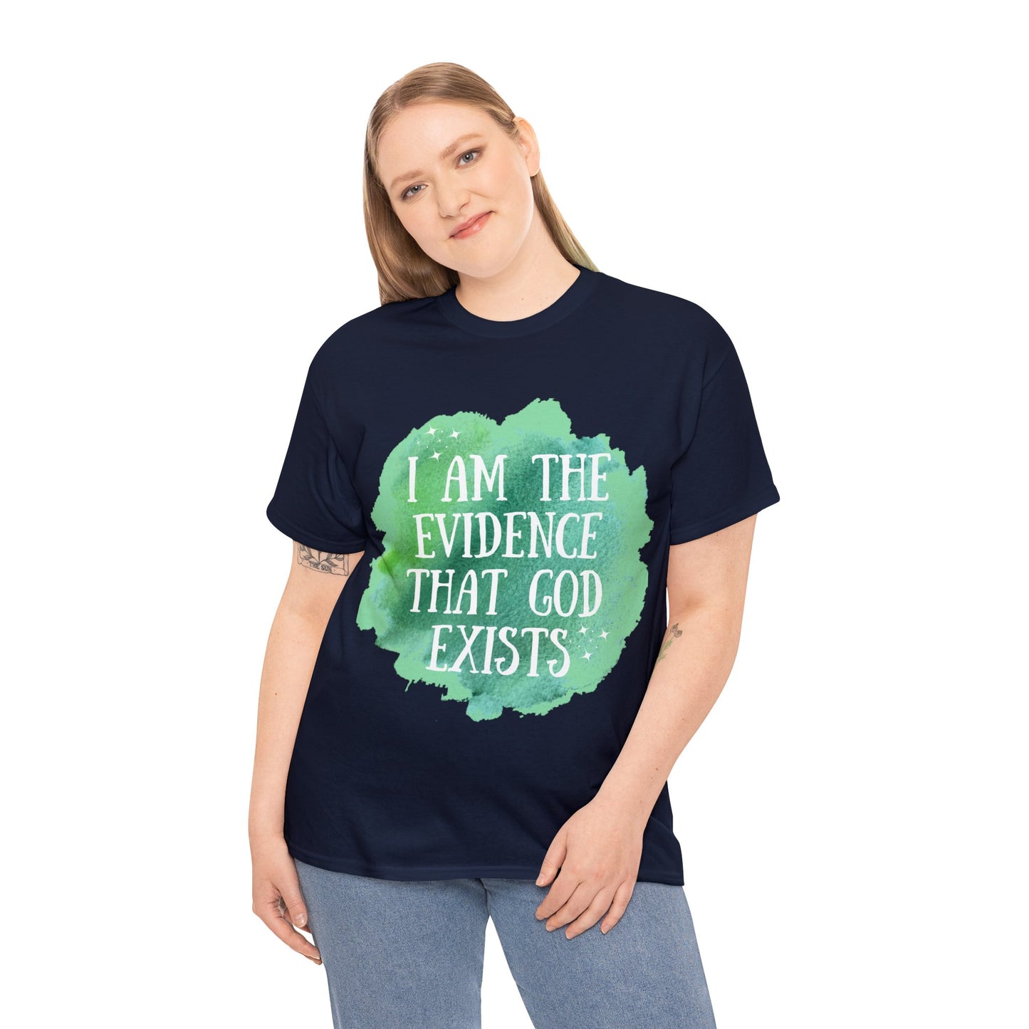 Unisex Heavy Cotton Tee - I am the evidence that God exists