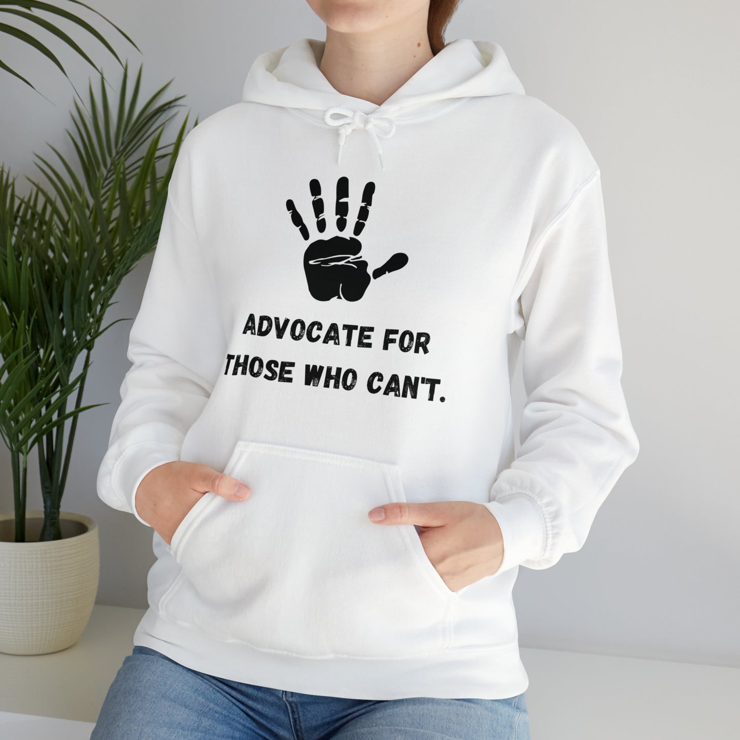 Unisex Hooded Sweatshirt - Advocate for Those Who Can't