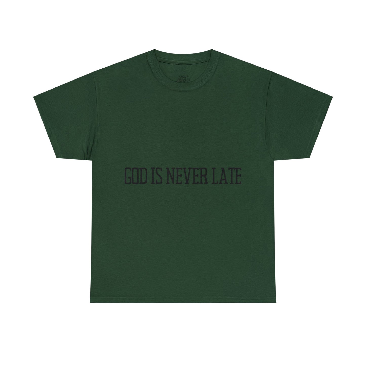 Unisex Heavy Cotton Tee - God is never late