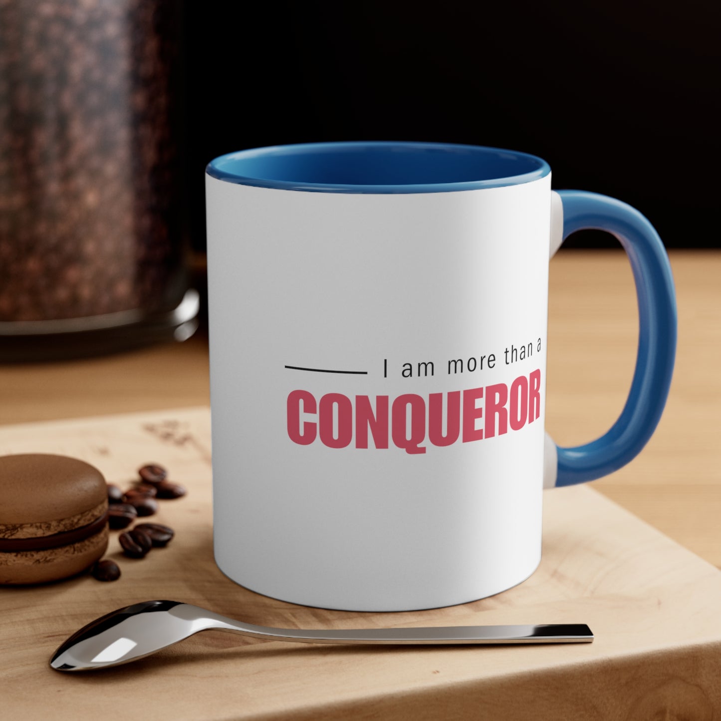 Accent Coffee Mug - I am more than a conqueror