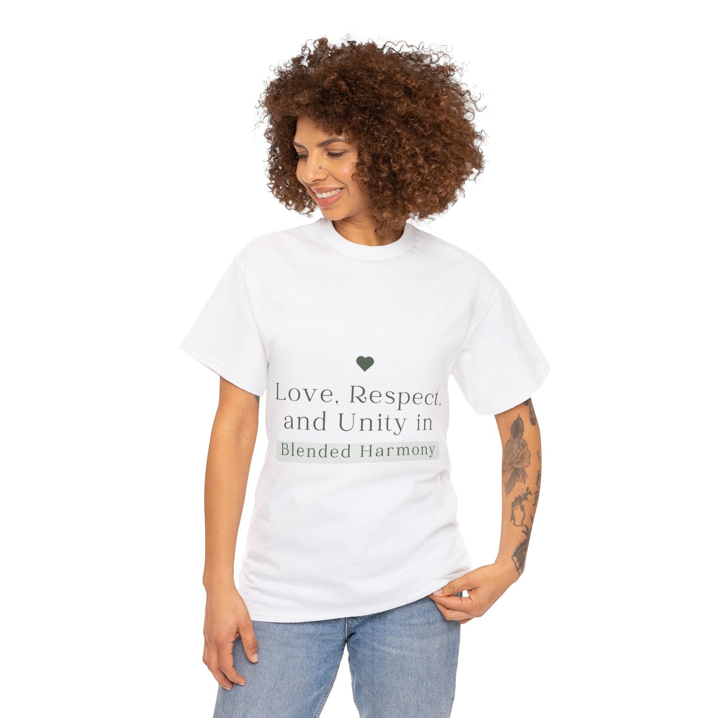 Unisex T-Shirt - Love, Respect, and Unity in Blended Harmony