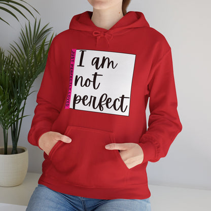 Unisex Hooded Sweatshirt - I am not perfect, just perfectly loved