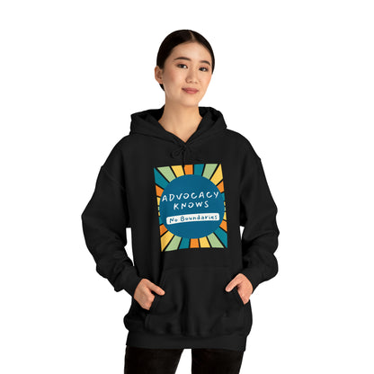 Unisex Hooded Sweatshirt - Advocacy Knows No Boundaries