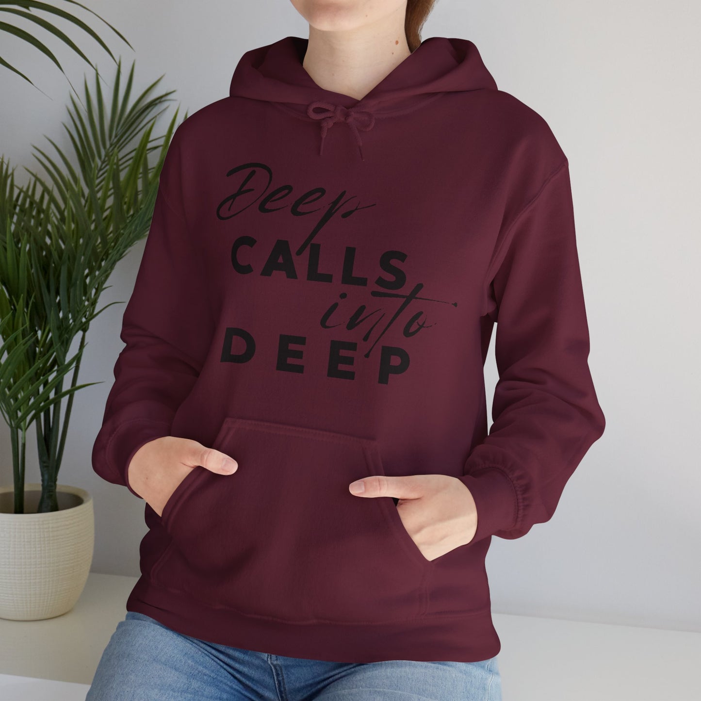 Unisex Hooded Sweatshirt - Deep calls into deep