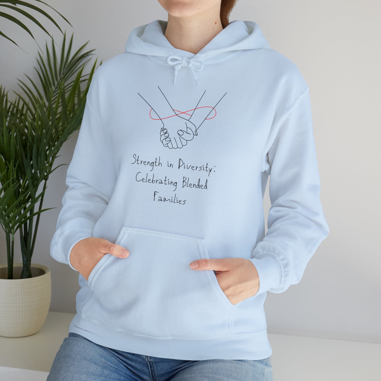 Unisex Hooded Sweatshirt - Strength in Diversity: Celebrating Blended Families