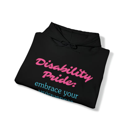 Unisex Hooded Sweatshirt - Disability Pride: Embrace Your Uniqueness