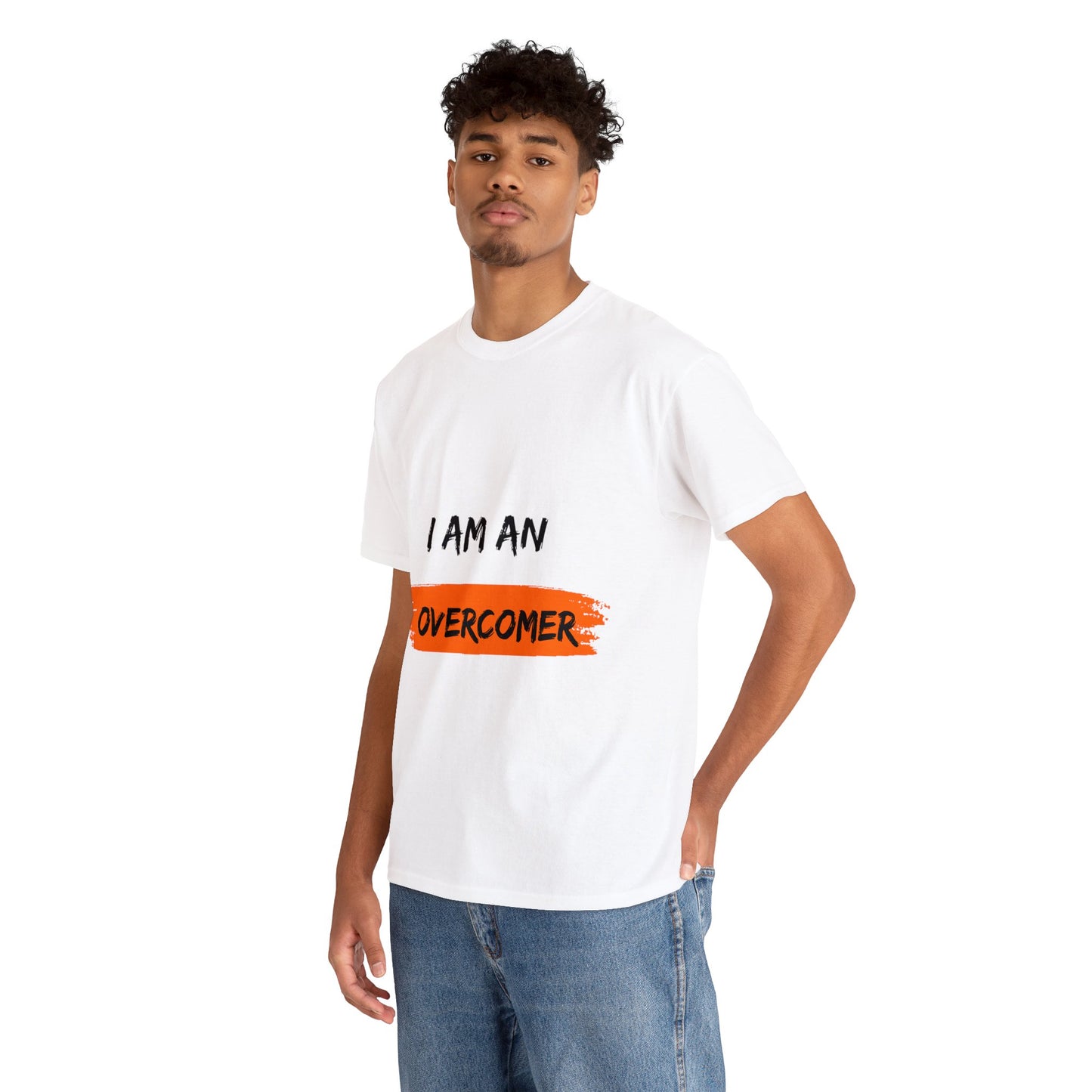 Unisex Heavy Cotton Tee -  I am an overcomer