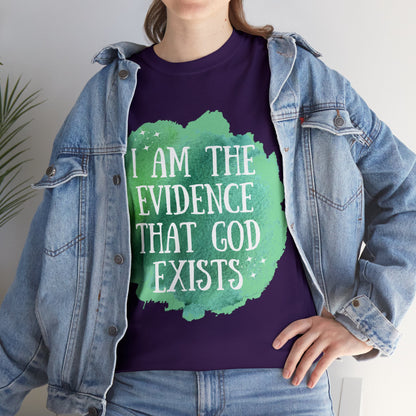 Unisex Heavy Cotton Tee - I am the evidence that God exists