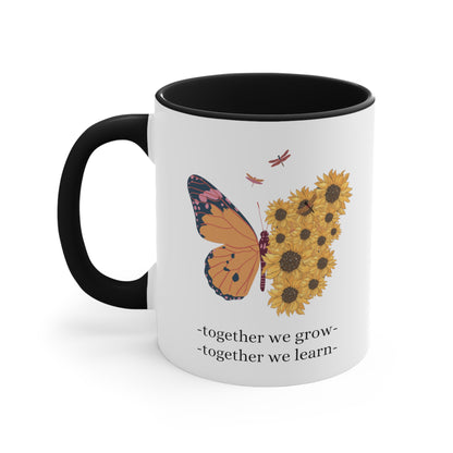 Accent Coffee Mug - Together We Grow, Together We Learn