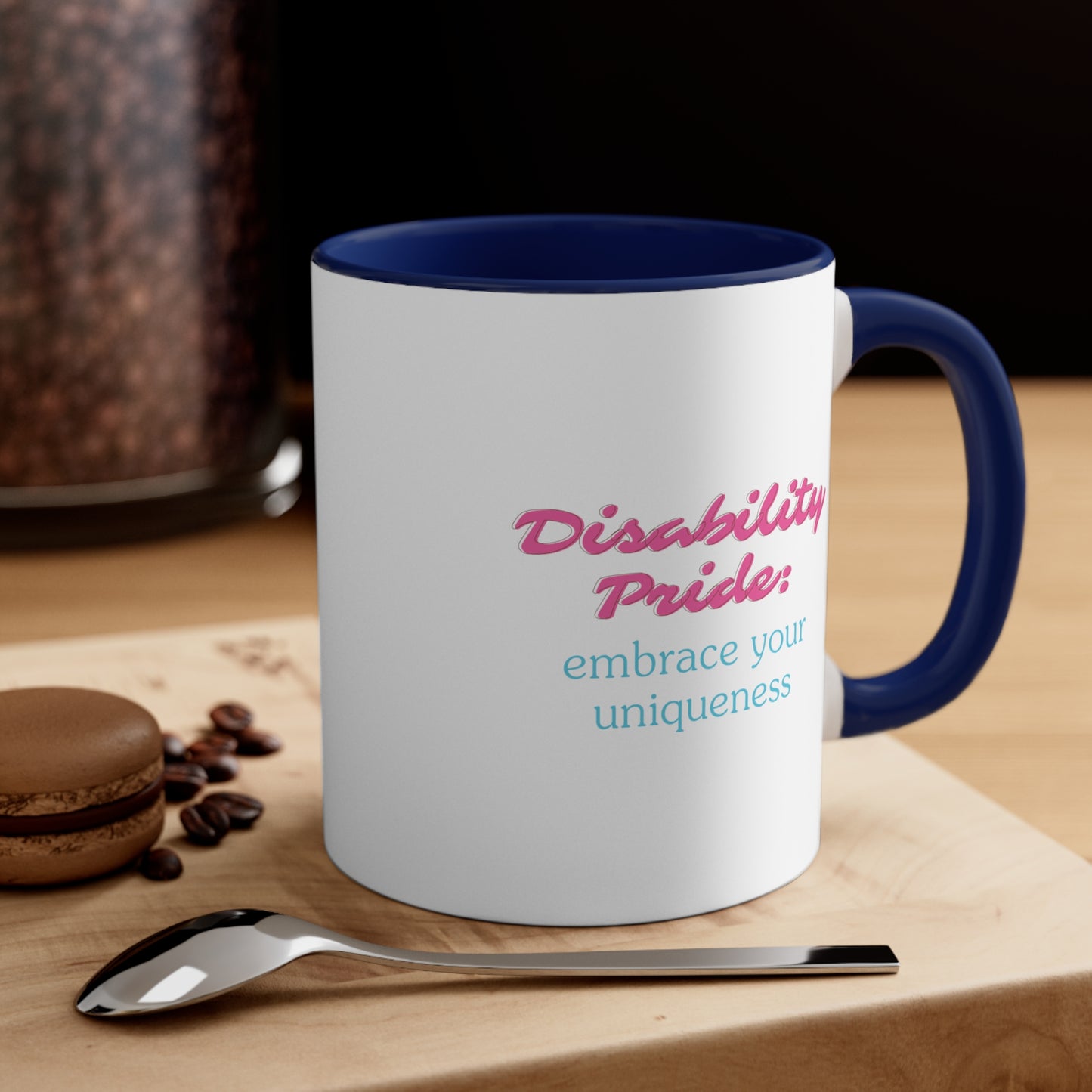 Accent Coffee Mug - Disability Pride: Embrace Your Uniqueness