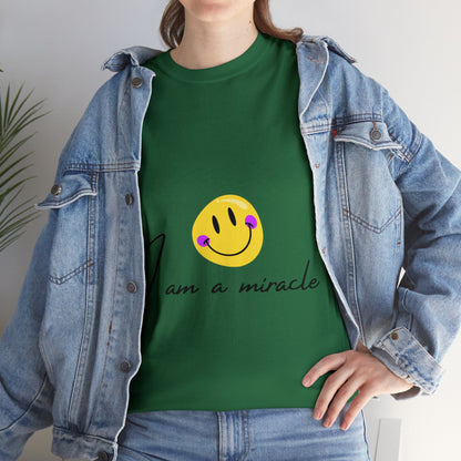 Unisex Heavy Cotton Tee - I am a miracle