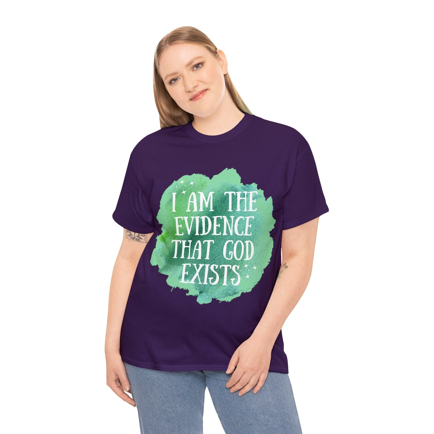 Unisex Heavy Cotton Tee - I am the evidence that God exists