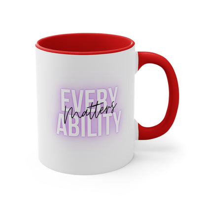 Accent Coffee Mug - Every Ability Matters